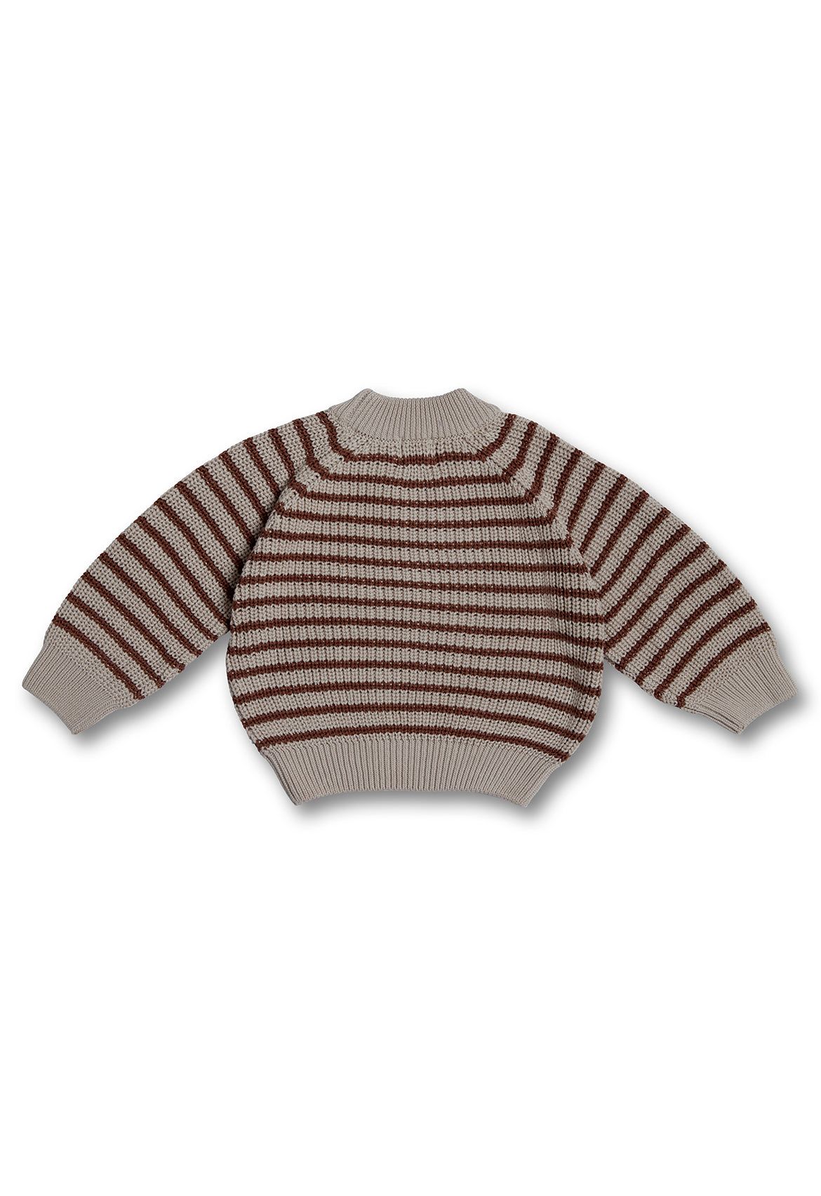 striped knit jumper back