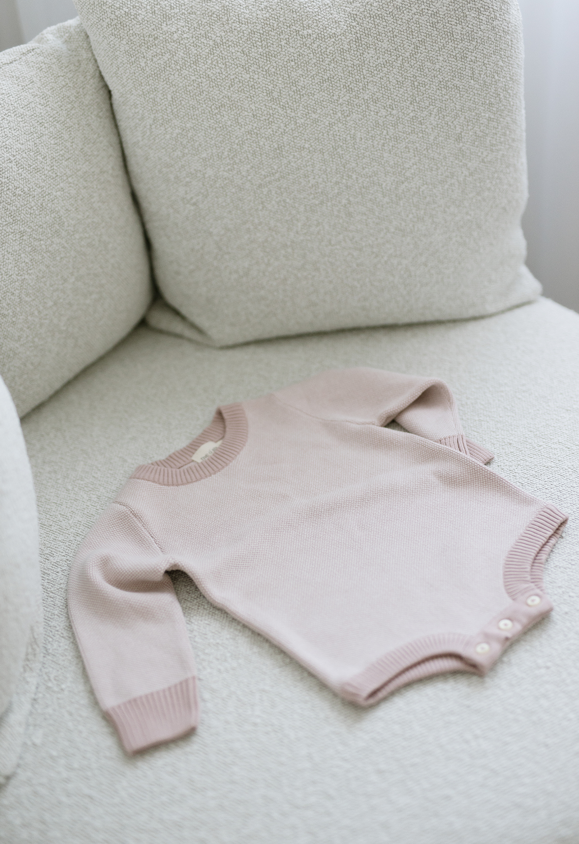 Birdseye Baby Romper (Mauve)