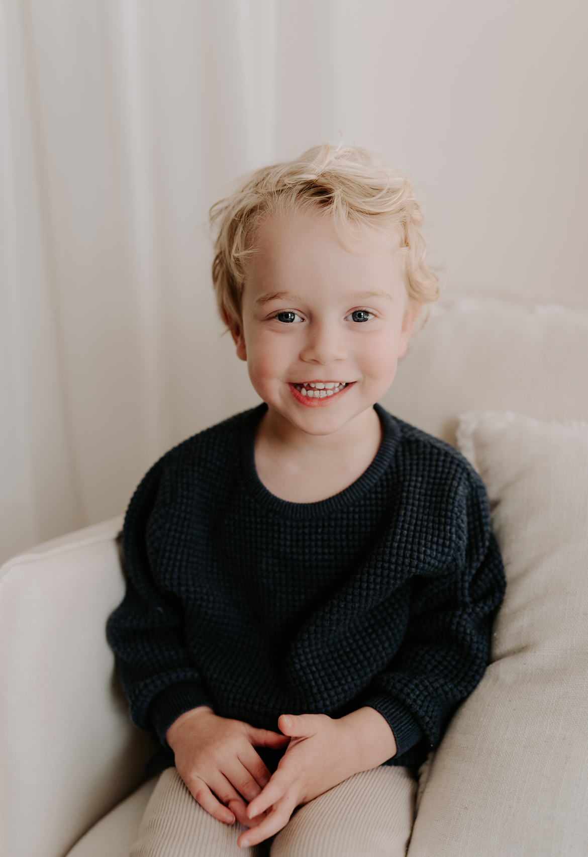 Waffle Jumper (Midnight Blue)
