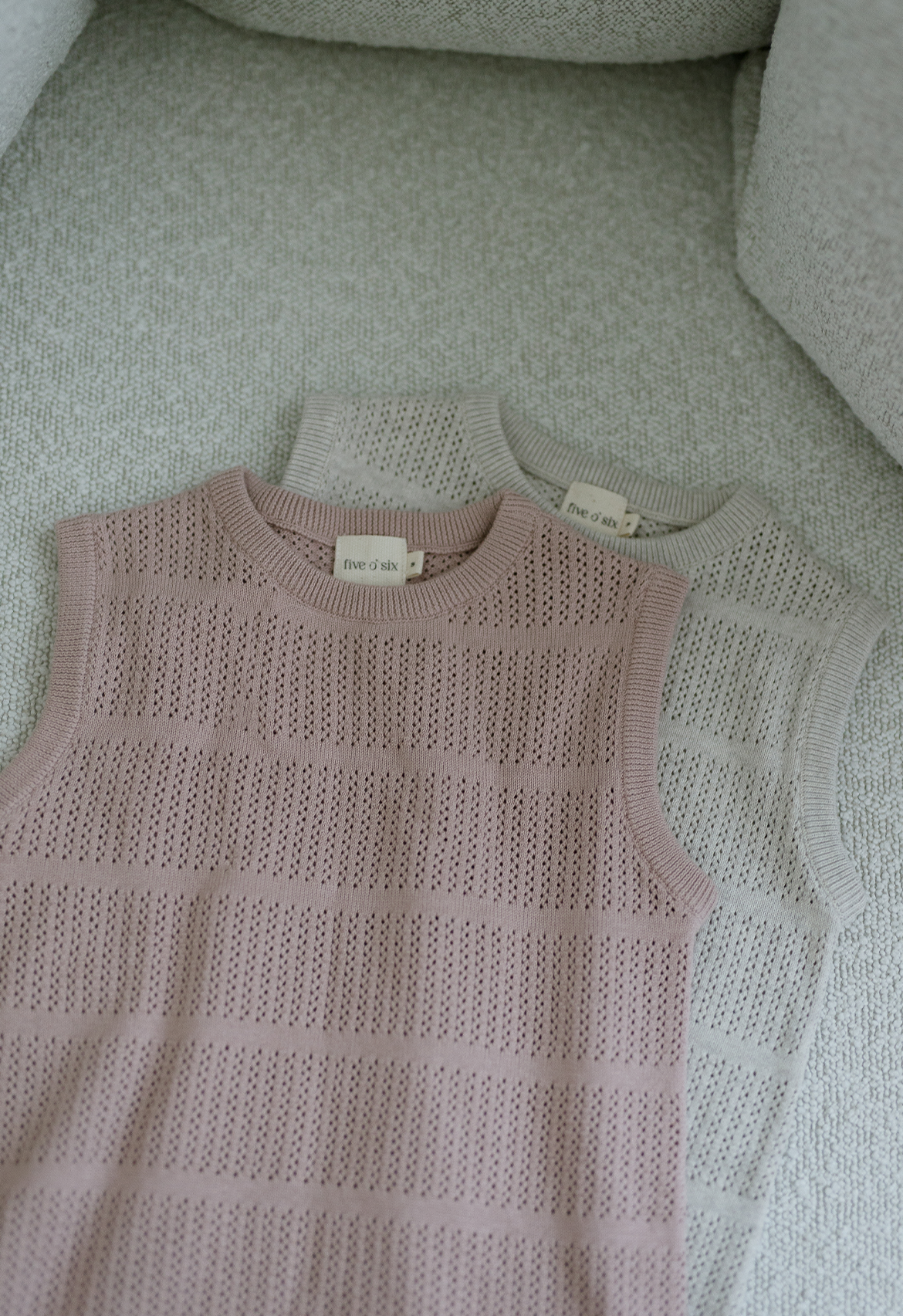 Pointelle Knit Dress (Mauve)