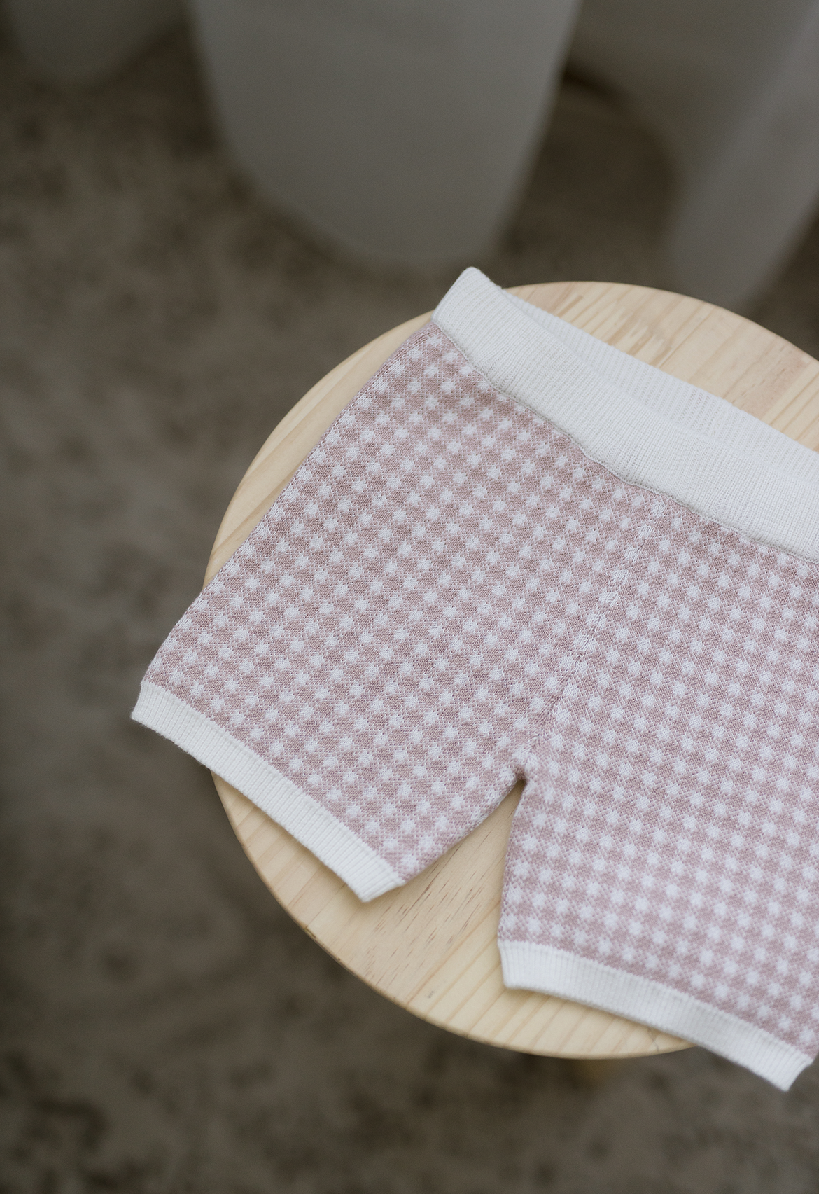 Mauve Gingham Bike Short