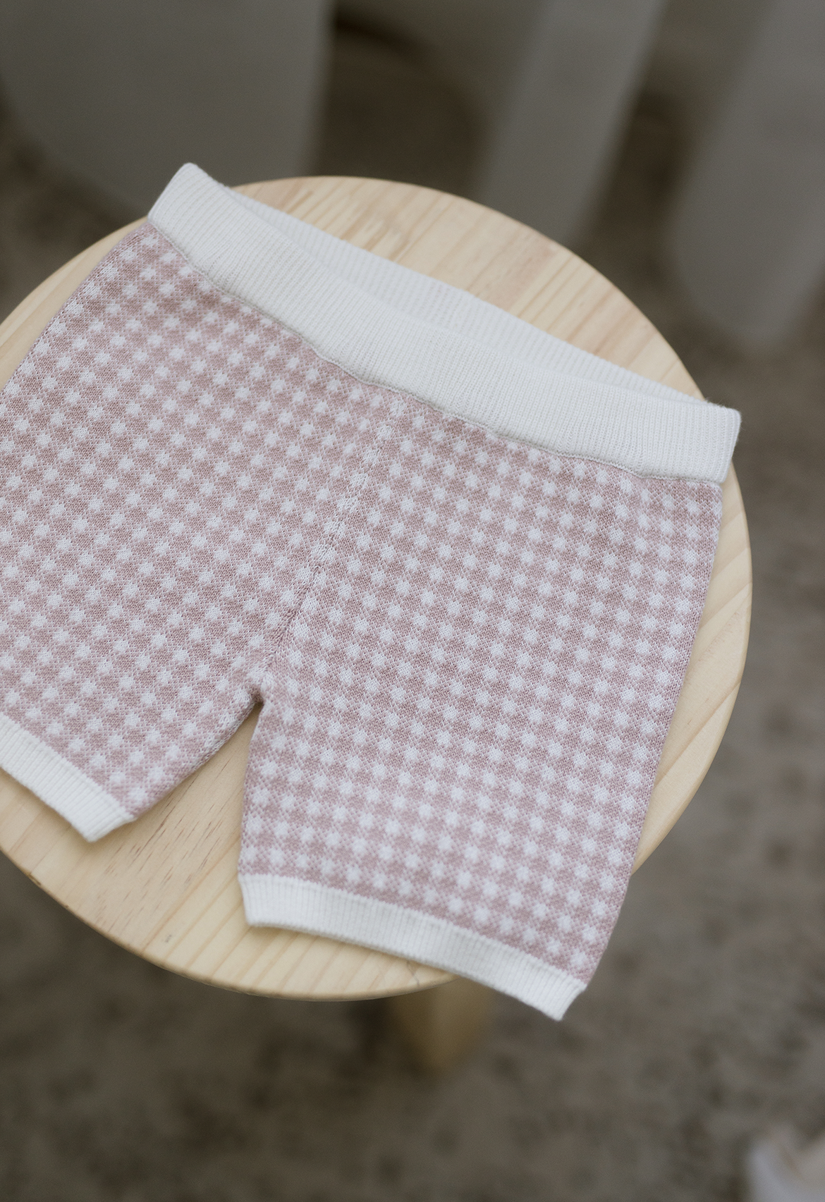 Mauve Gingham Bike Short