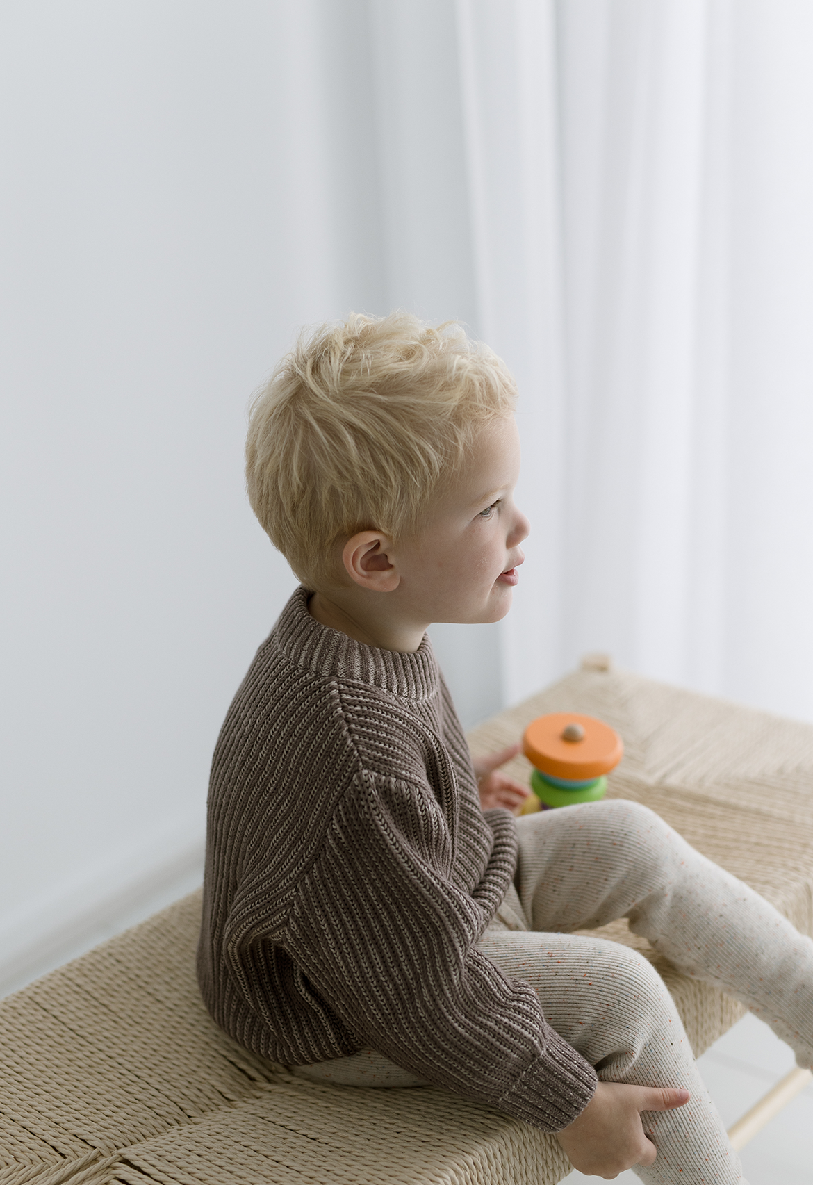 Truffle Chunky Moss Jumper