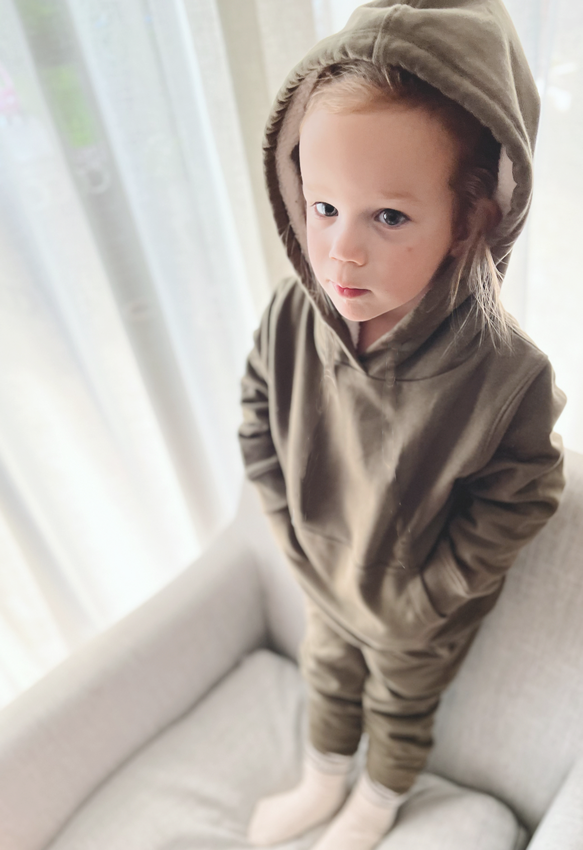 Brushed Olive Hoodie