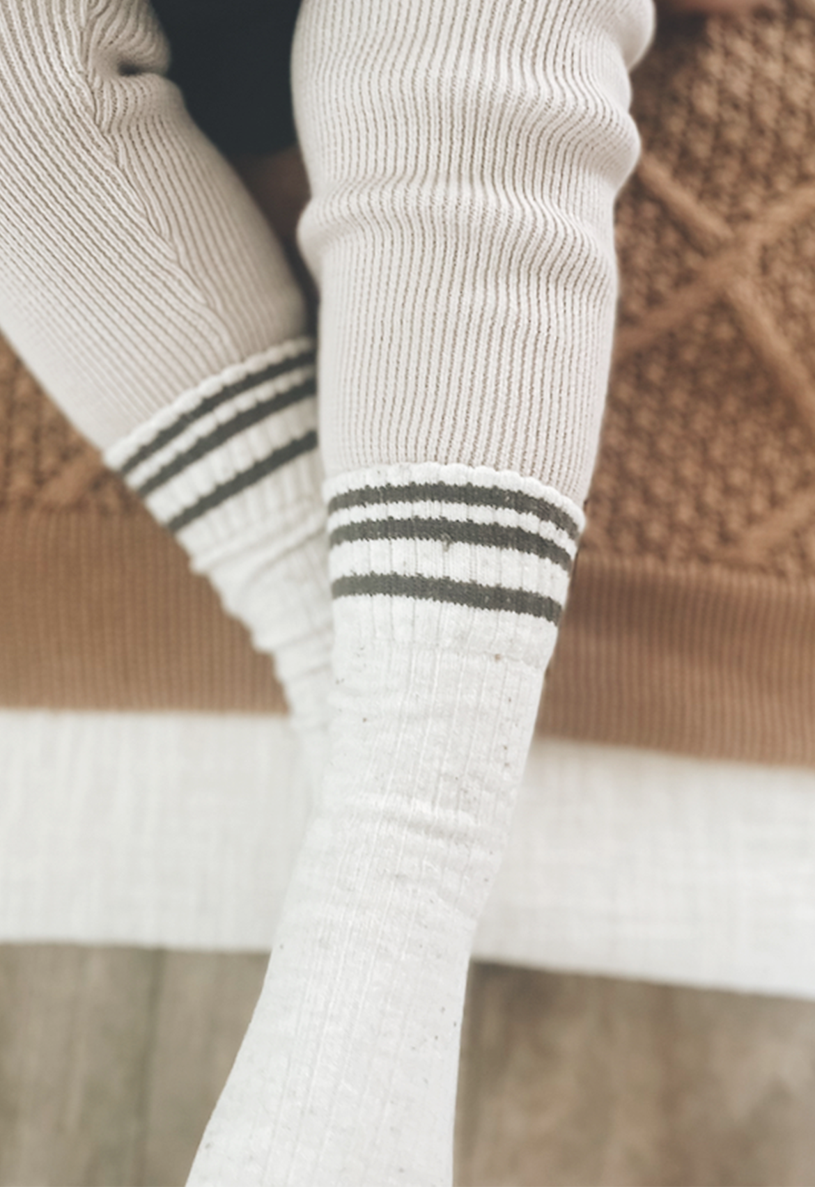 Ivory Varsity Sock