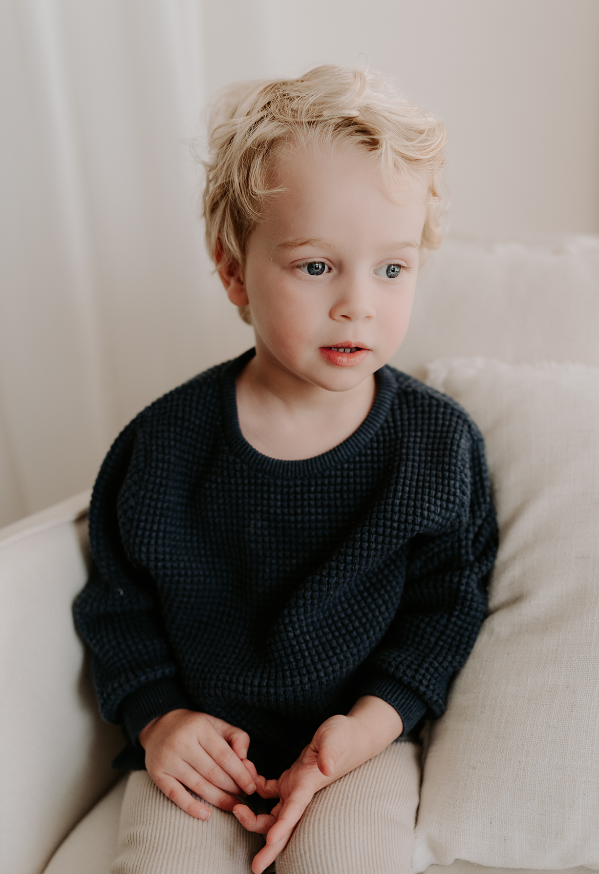 Waffle Jumper (Midnight Blue)