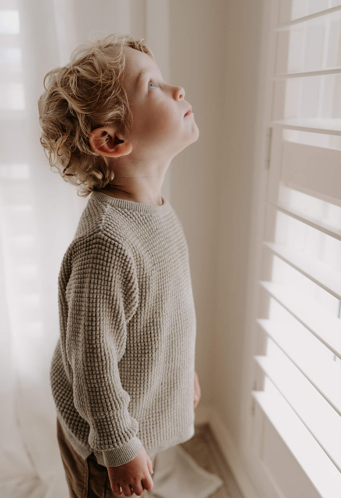 Waffle Jumper (Ivory Speckle)