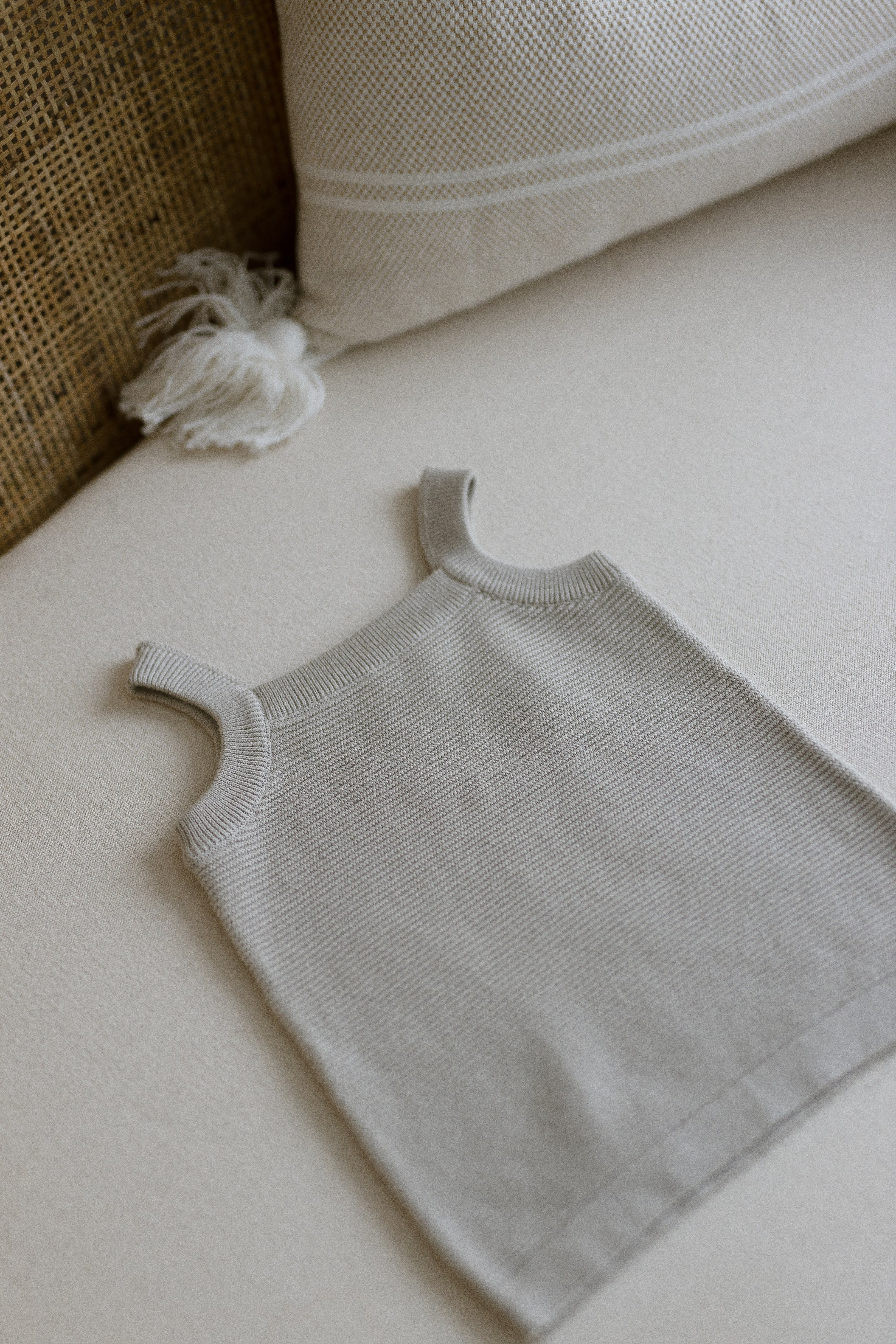 Knit Bloomer and Singlet (moonbeam)
