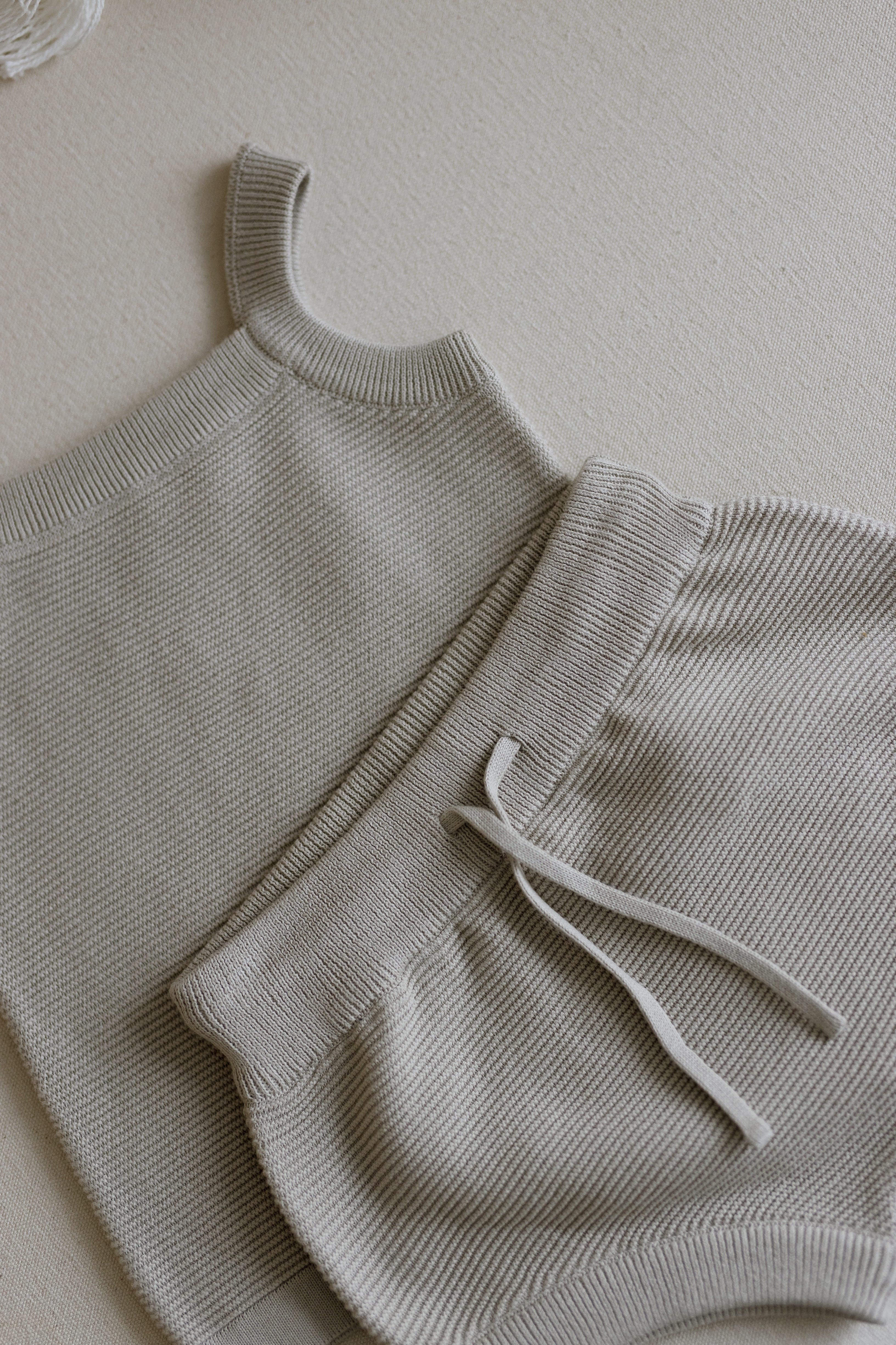 Knit Bloomer and Singlet (moonbeam)