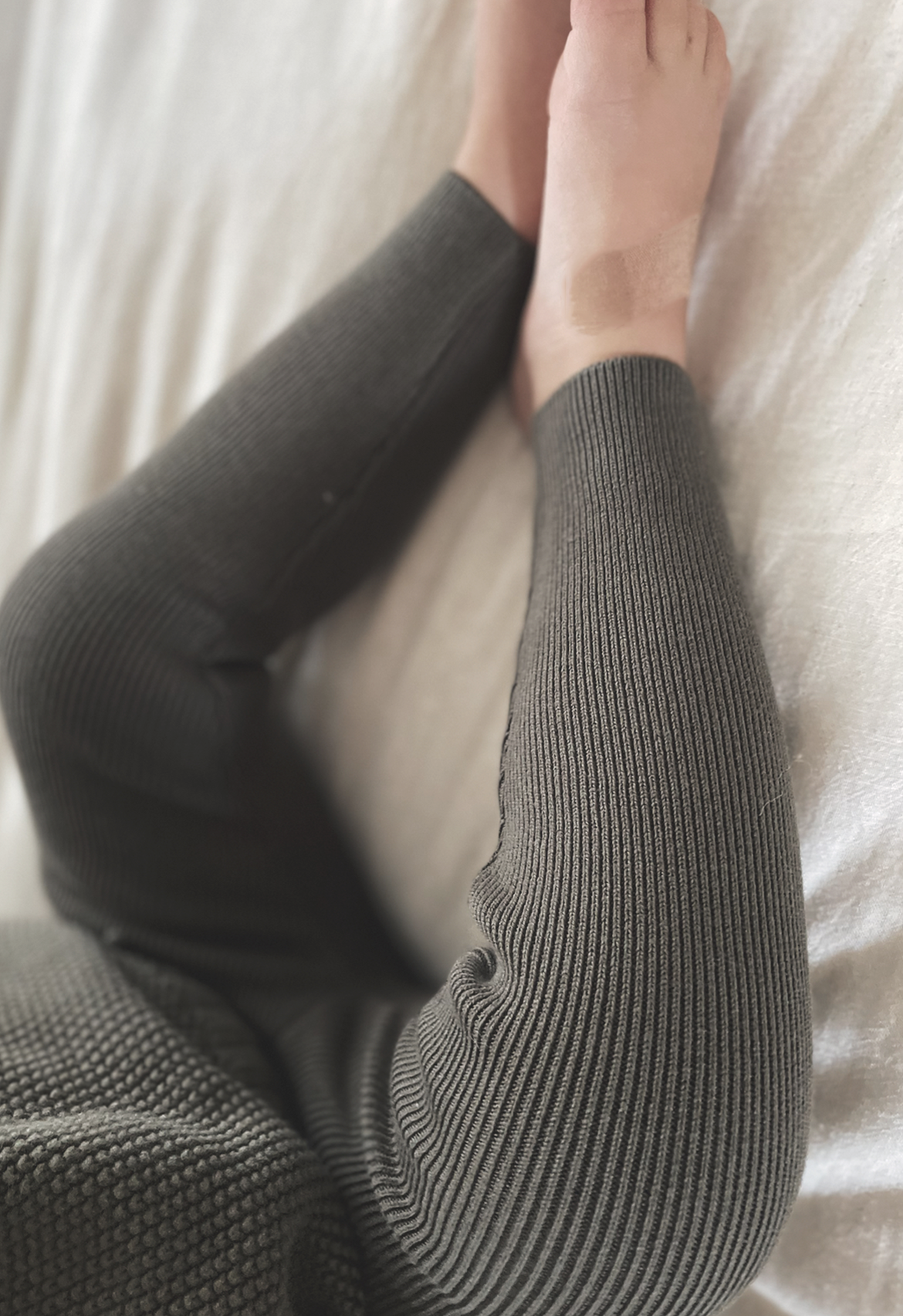 Olive Knit Legging